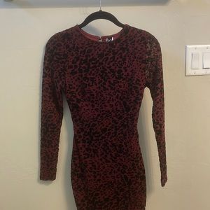 mini body on dress cheetah print